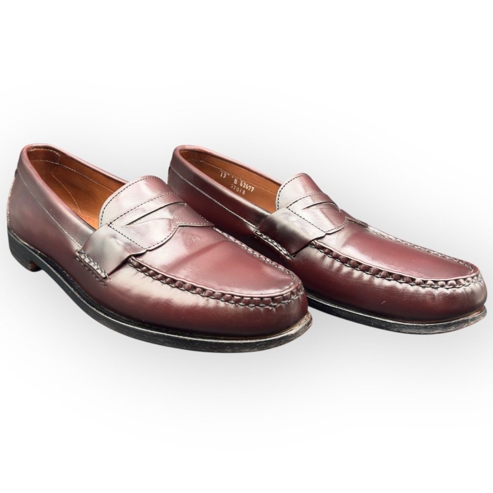 Allen Edmonds Men's Walden Penny Loafers Burgundy Size 13B Made In USA